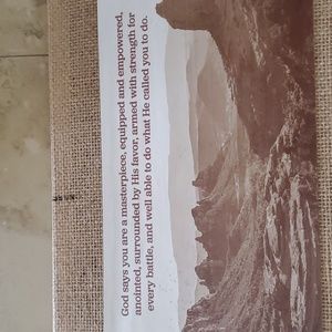 **SALE**Inspirational Burlap Canvas